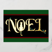 Kerstfeestkaart met Folie met kerstmis Feestdagenkaart (Voorkant)