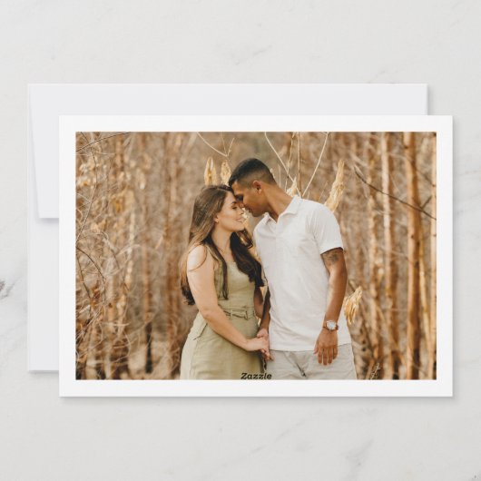 Kerstfeestkaart met gehuwde en heldere Pas getrouw Feestdagenkaart (Achterkant)