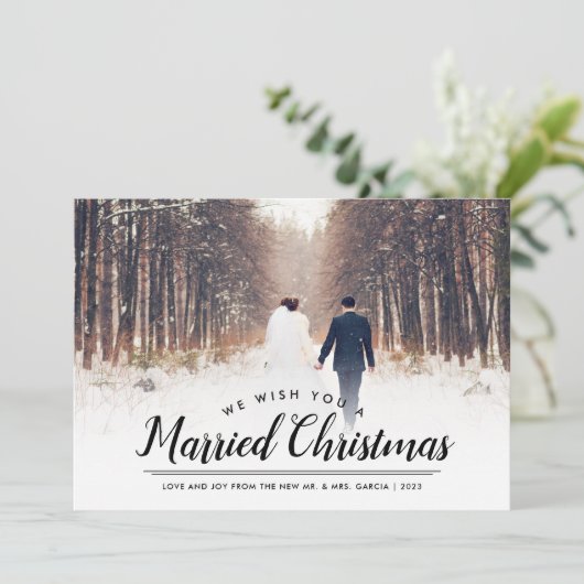 Kerstfeestkaart met kerstfoto's feestdagenkaart (Staand voorkant)