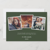 Kerstfeestkaart met kerstfoto's feestdagenkaart (Achterkant)