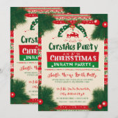 Kerstfeestkaart Save The Date (Voorkant / Achterkant)