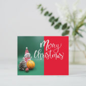 Kerstfeestkaart voor Basketball Briefkaart (Staand voorkant)