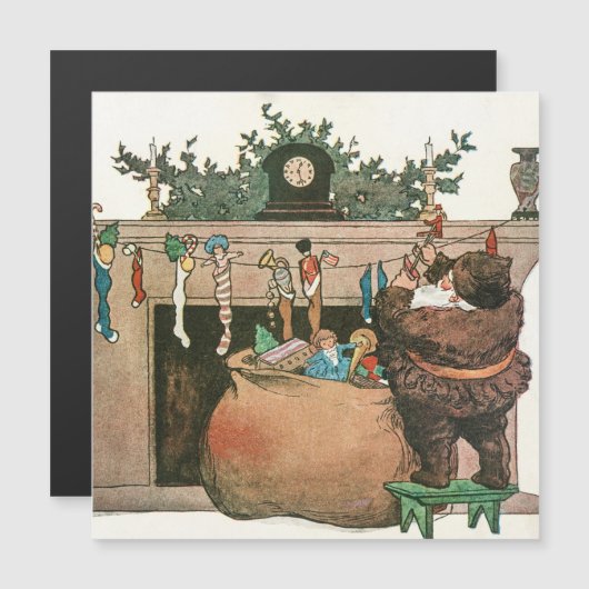 kerstfeestkaart voor  kerstvakantie (Voorkant / Achterkant)