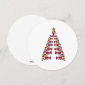 Kerstfeestkaart voor obsters feestdagenkaart (Voorkant / Achterkant)