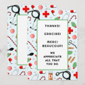 Kerstfeestkaarten Bedankkaart (Voorkant / Achterkant)