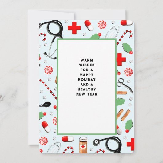 Kerstfeestkaarten Bedankkaart (Achterkant)