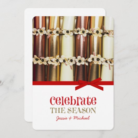 kerstfeestkaarten feestdagenkaart (Voorkant / Achterkant)