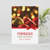 kerstfeestkaarten feestdagenkaart (Staand voorkant)