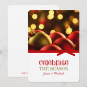 kerstfeestkaarten feestdagenkaart (Voorkant / Achterkant)