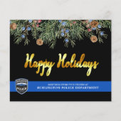 Kerstfeestkaarten van de afdeling Begrotingspoliti (Voorkant)