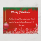 kerstfeestkaarten voor familie en vrienden briefkaart (Voorkant)