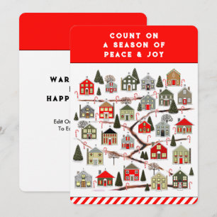 Kerstfeestkaarten voor kerstfeestdagen feestdagenkaart