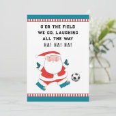 Kerstfeestkaarten voor voetgangers feestdagenkaart (Staand voorkant)