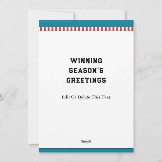 Kerstfeestkaarten voor voetgangers feestdagenkaart (Achterkant)