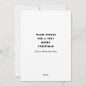 Kerstfeestkaarten voor voetgangers feestdagenkaart (Achterkant)