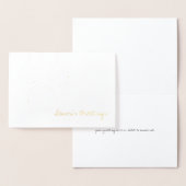 Kerstfeestkaartje met goudkoortsornamenten folie kaarten (Display)