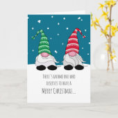 kerstfeestkaartje voor de koeienkoepel kaart (Gele Bloem)