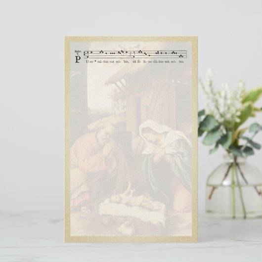 kerstfeestkerij briefpapier (Staand voorkant)