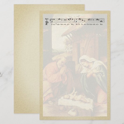 kerstfeestkerij briefpapier (Voorkant / Achterkant)