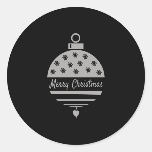 kerstfeestkerst ronde sticker (Voorkant)