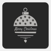 kerstfeestkerst vierkante sticker (Voorkant)