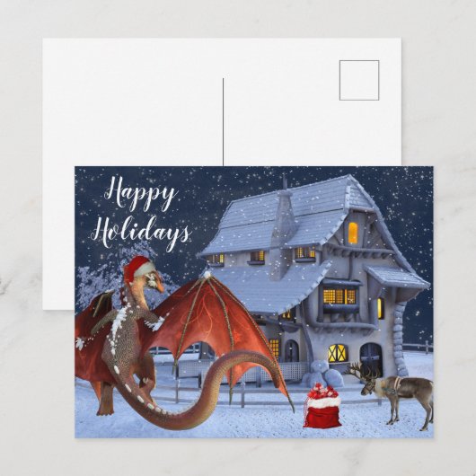 Kerstfeestkerstkerstkerstkerstkerstkerstkerstkerst Briefkaart (Voorkant / Achterkant)