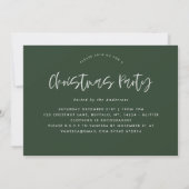 Kerstfeestkoek groen rustiek vakantie kaart (Achterkant)