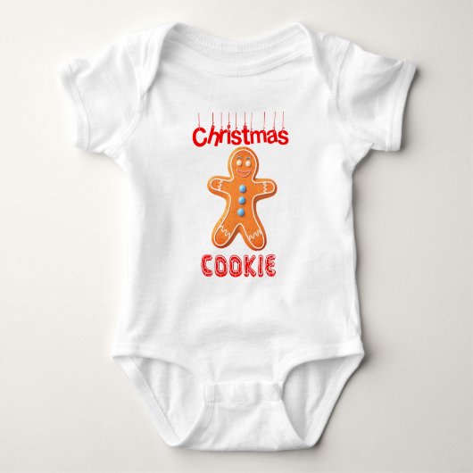 KERSTFEESTKOEKJE Grappige baby trui rompertje Romper (Voorkant)