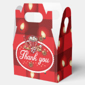 Kerstfeestkoekjes en cacao Dank u Bedankdoosjes (Geopend)