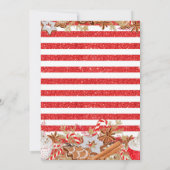 Kerstfeestkoekjes en cacao kaart (Achterkant)