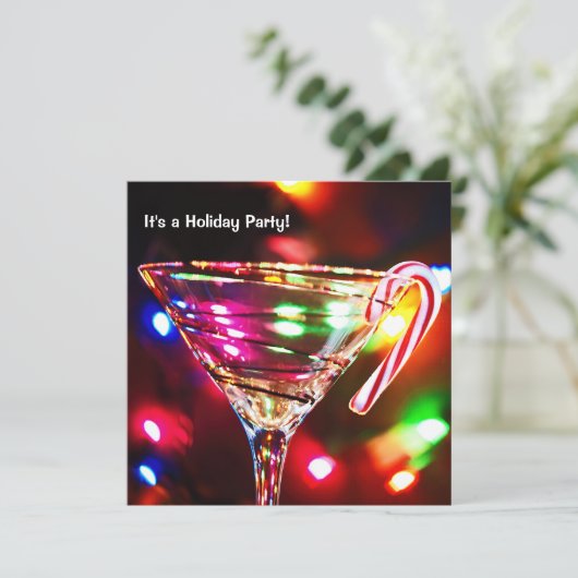 kerstfeestlichten kaart (Staand voorkant)