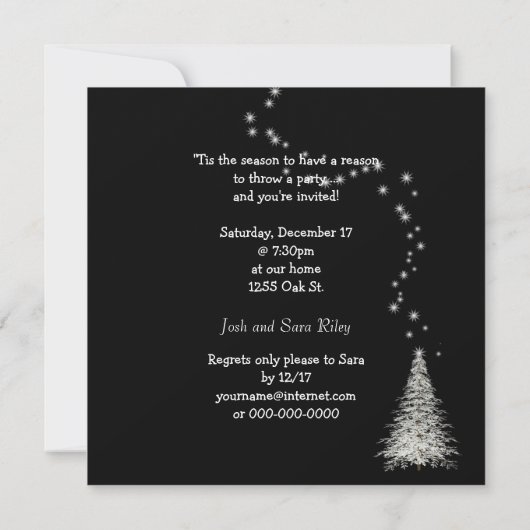 kerstfeestlichten kaart (Achterkant)