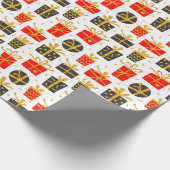 kerstfeestmaal Cadeaus met glitter Gift Cadeaupapier (Hoek)