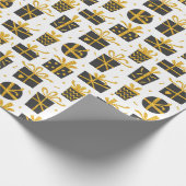 kerstfeestmaal Cadeaus met glitter Gift Cadeaupapier (Hoek)