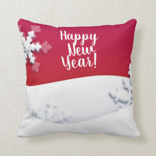 kerstfeestmaal. Fantasy Snowy Forest Kussen