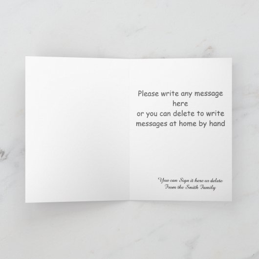  kerstfeestmaal in de stijl van het land feestdagen kaart (Binnen)