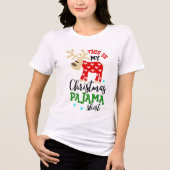 kerstfeestmaal in het Shirt van Pajama (Voorkant)