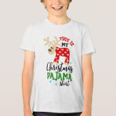 kerstfeestmaal in het Shirt van Pajama (Voorkant)