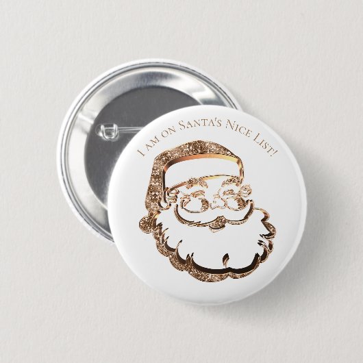 Kerstfeestmaal kerstcadeau voor kerstcadeautjes in ronde button 5,7 cm (Voorkant /achterkant)