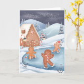 kerstfeestmaal ontbijtkoek Mannen Skagerrak Kaart (Gele Bloem)