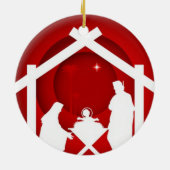 kerstfeestmaal Ornament Bijbelbijbel (Achterkant)