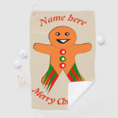 kerstfeestman op maat golfhanddoek (Insitu)