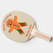 kerstfeestman Ping Pong Paddle Tafeltennisbatje (Zijkant)
