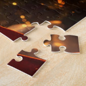 kerstfeestmeisje legpuzzel (Zijkant)