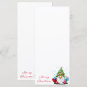 Kerstfeestmenu Gnoom met cadeau Menu (Voorkant / Achterkant)