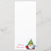 Kerstfeestmenu Gnoom met cadeau Menu (Voorkant)