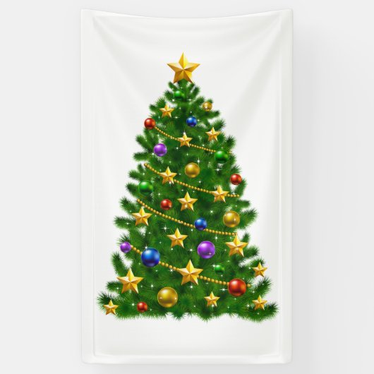 kerstfeestmuur-banner spandoek (Verticaal)