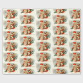 kerstfeestnamerij met kerstfeestdag cadeaupapier (Vlak)