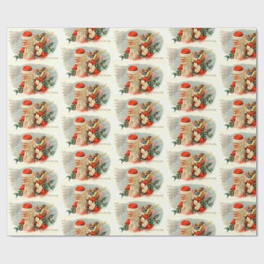 kerstfeestnamerij met kerstfeestdag cadeaupapier (Vlak)