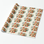 kerstfeestnamerij met kerstfeestdag cadeaupapier (Uitgerold)